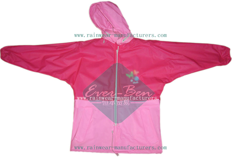 children's plastic rain jacket-plastic hooded rain mac-ladies plastic raincoats